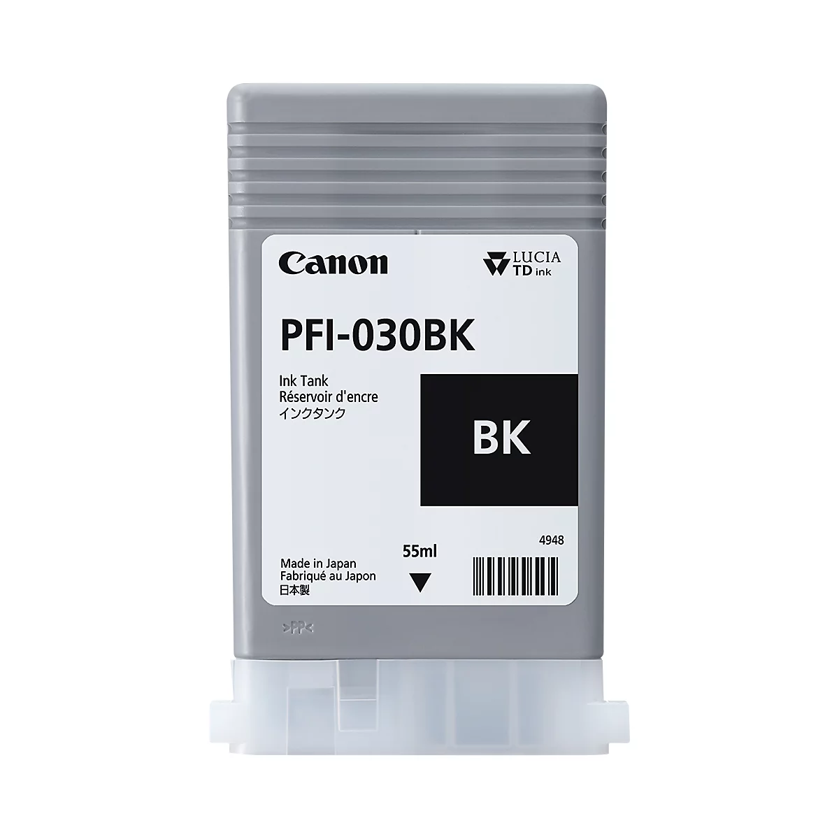 Canon Tintenpatrone PFI-030BK, 55 ml, Einzelpack, schwarz
