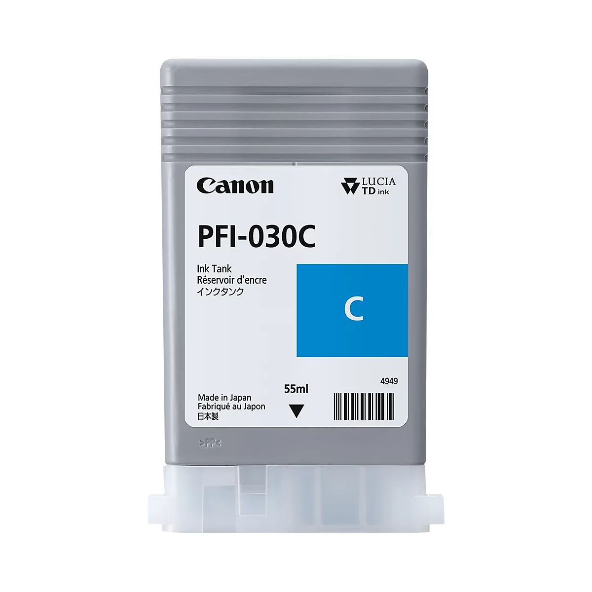 Canon Tintenpatrone PFI-030C, 55 ml, Einzelpack, cyan