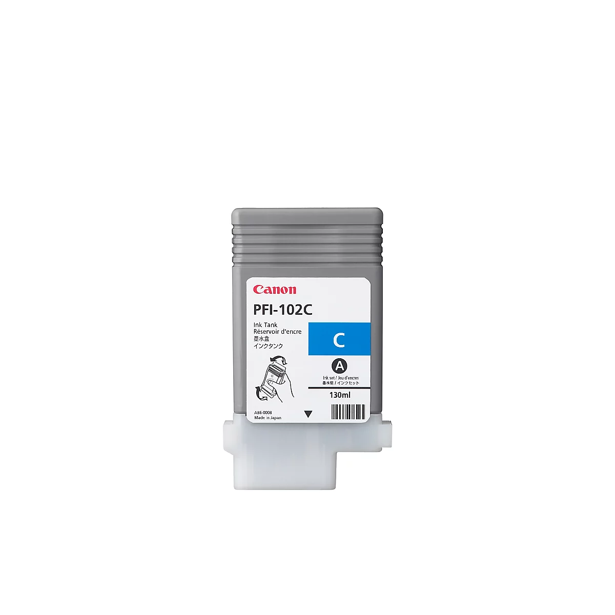 Canon Tintenpatrone PFI-102C, cyan, 130 ml, original