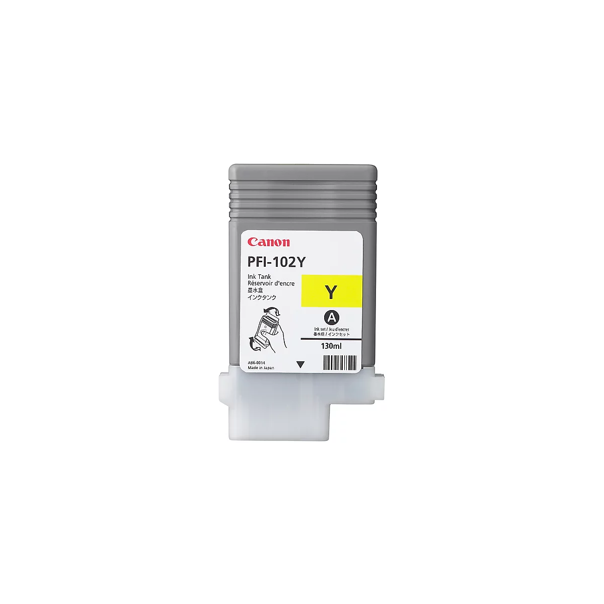 Canon Tintenpatrone PFI-102Y, gelb, 130 ml, original