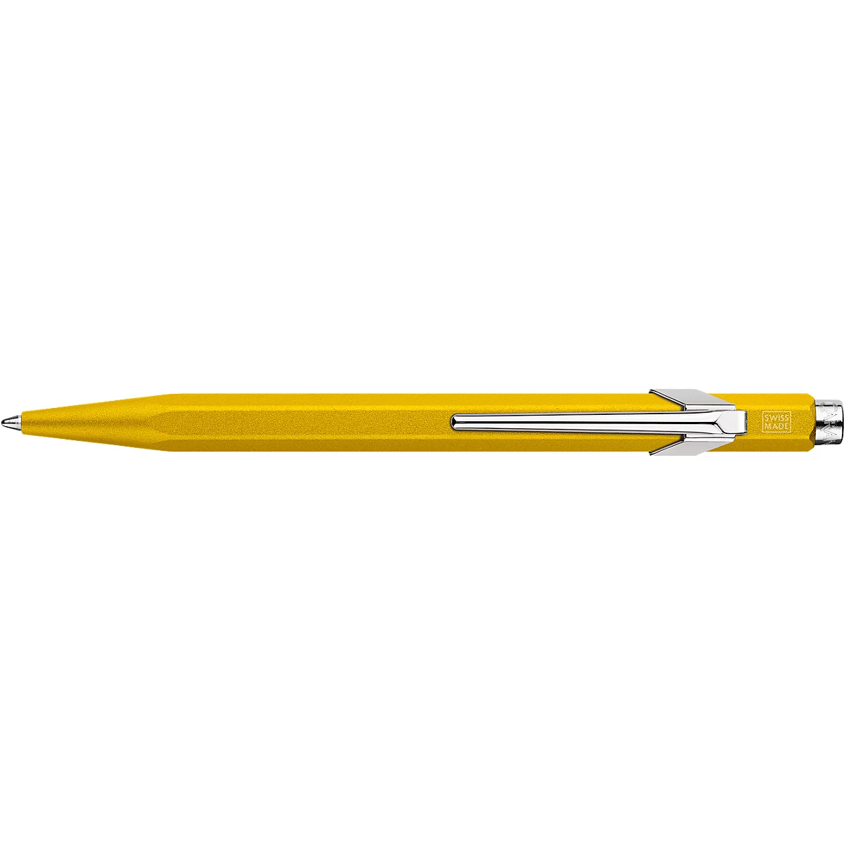 Caran d'Ache Kugelschreiber 849 COLORMAT-X, Metallclip, Druckmechanik, gelb