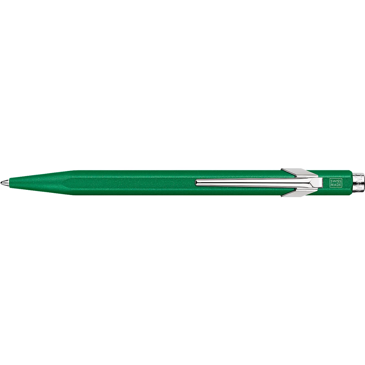 Caran d'Ache Kugelschreiber 849 COLORMAT-X, Metallclip, Druckmechanik, grün