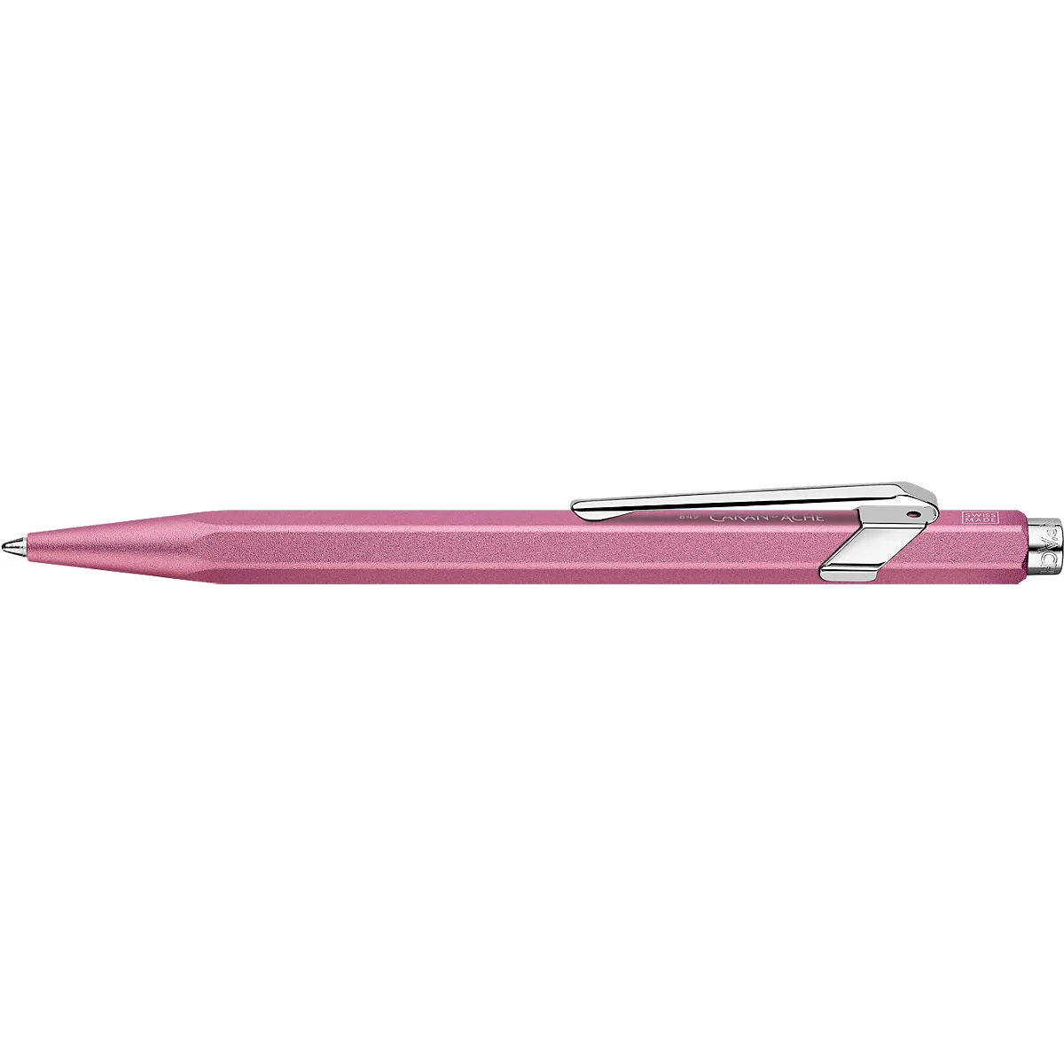 Caran d'Ache Kugelschreiber 849 COLORMAT-X, Metallclip, Druckmechanik, rosa