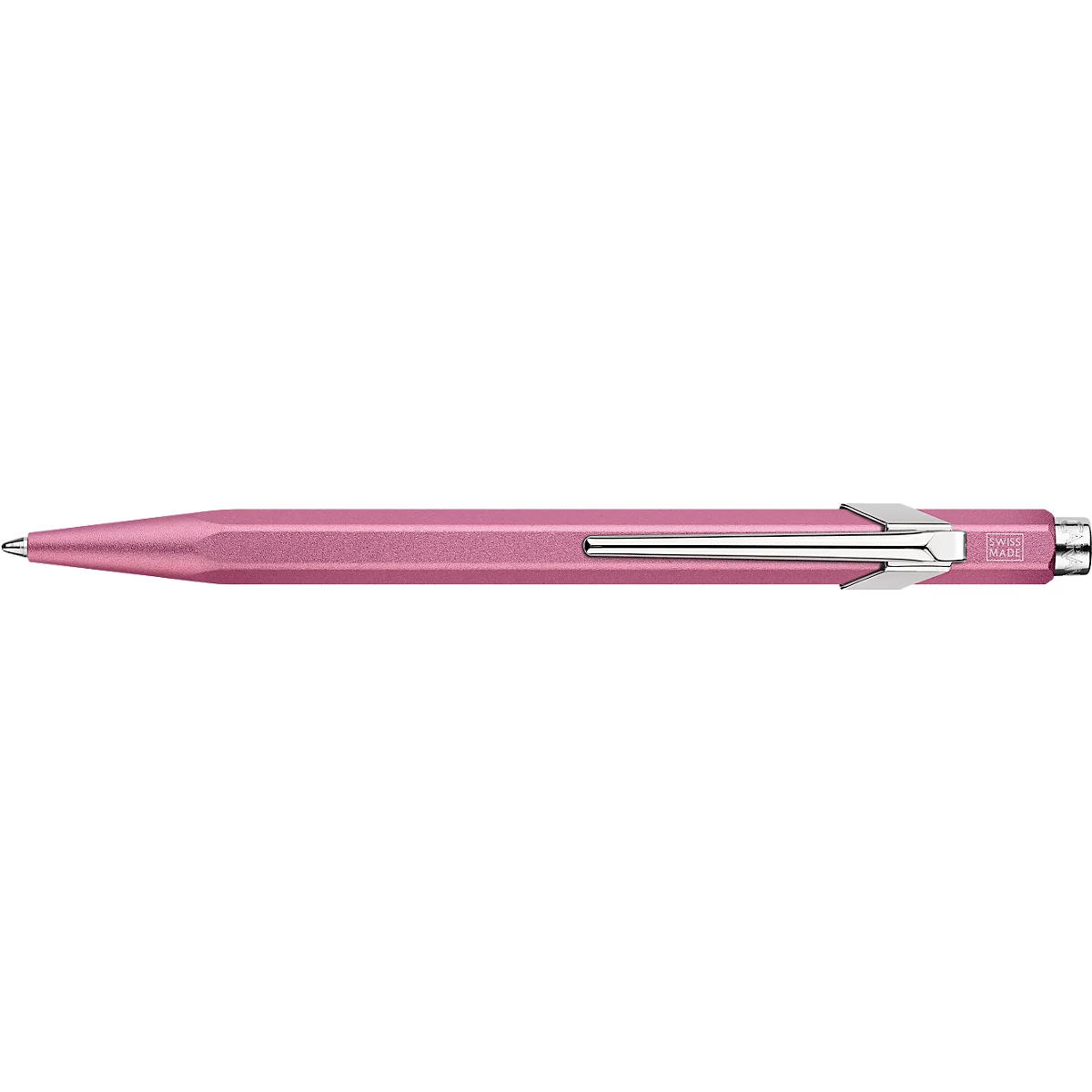 Caran d'Ache Kugelschreiber 849 COLORMAT-X, Metallclip, Druckmechanik, rosa