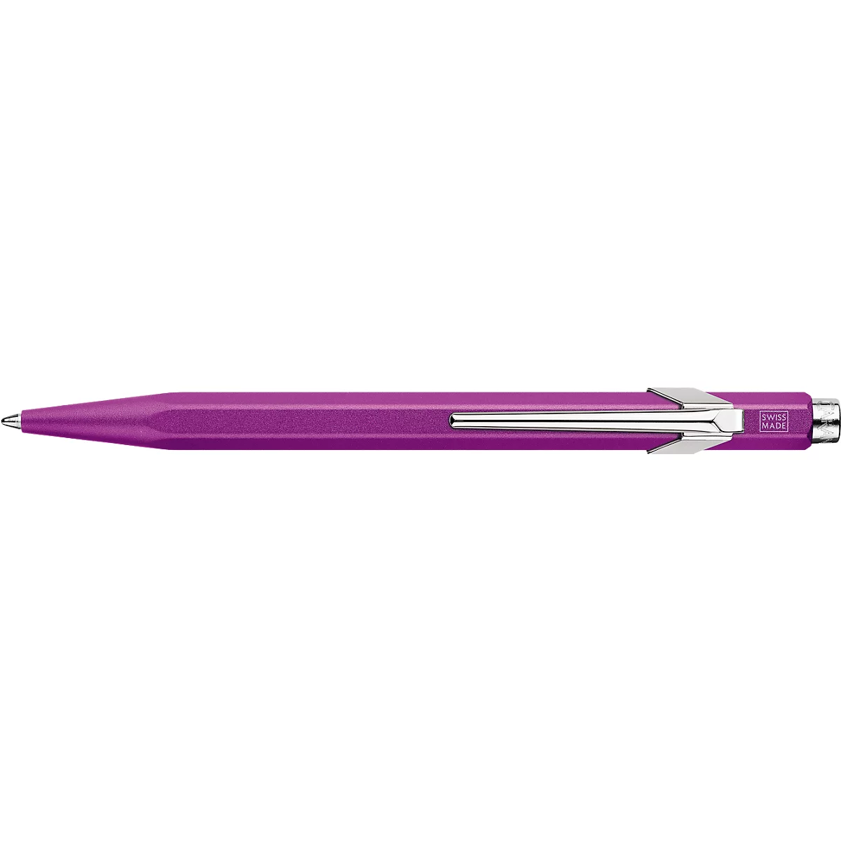 Caran d'Ache Kugelschreiber 849 COLORMAT-X, Metallclip, Druckmechanik, violett