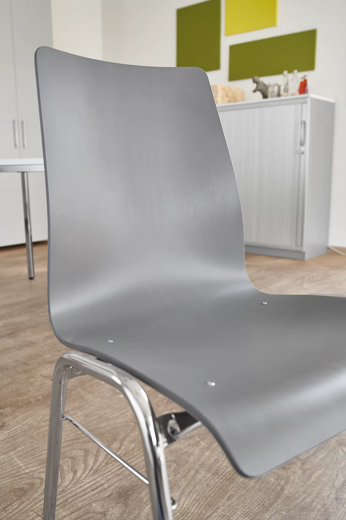 Carcasa de silla 720, apilable, carcasa de asiento cónica, gris