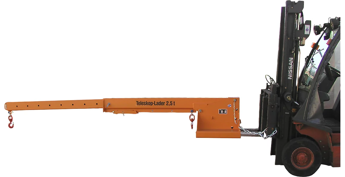 Cargador telescópico KTH 2,5, 218 kg, naranja lacado