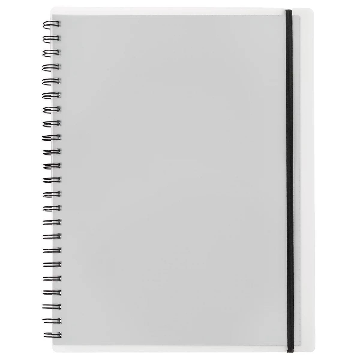 Carnet de notes Easy, A4, KolmaFlex, 100 feuilles, 5 mm, quadrillé, incolore