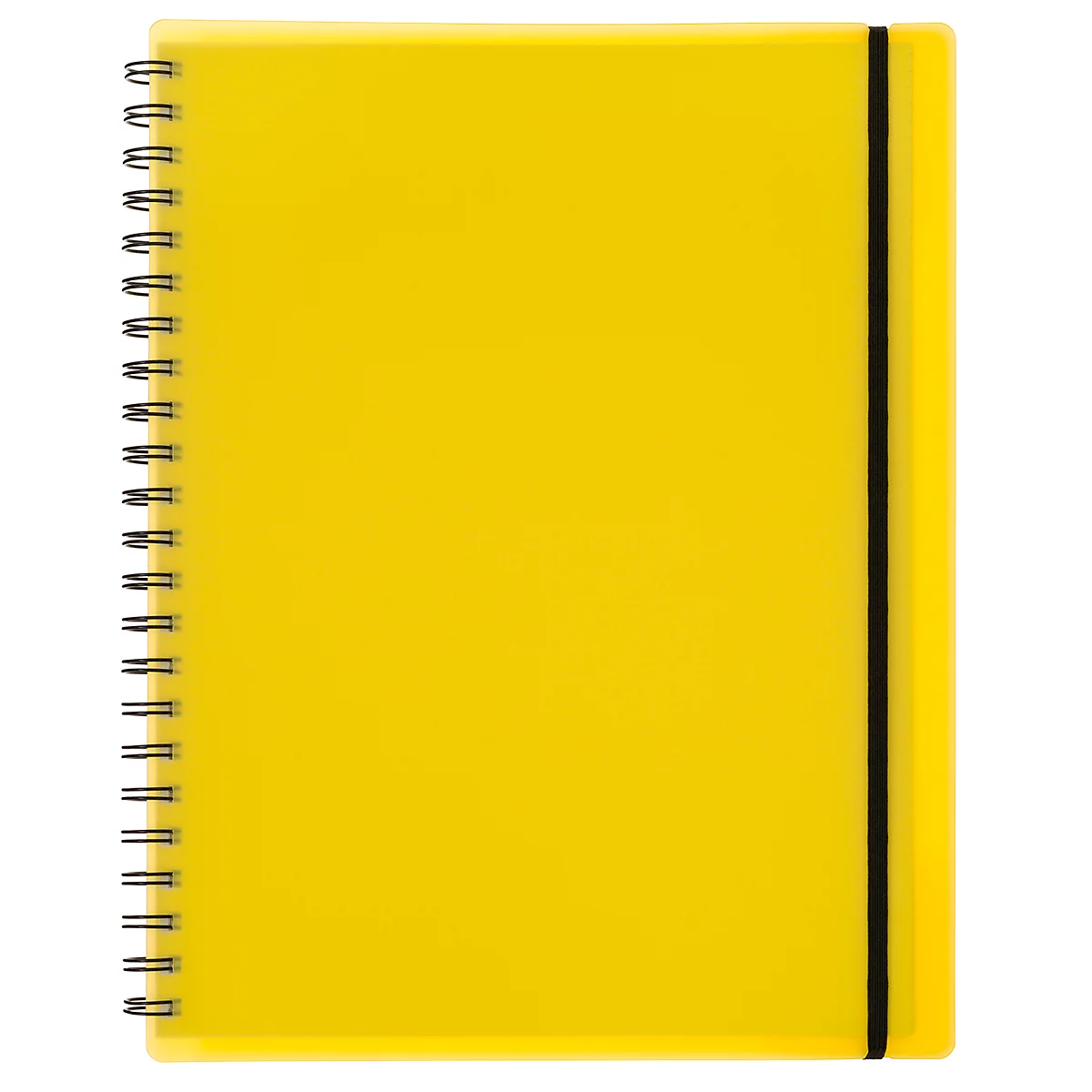 Carnet de notes Easy, A4, KolmaFlex, 100 feuilles, 5 mm, quadrillé, jaune