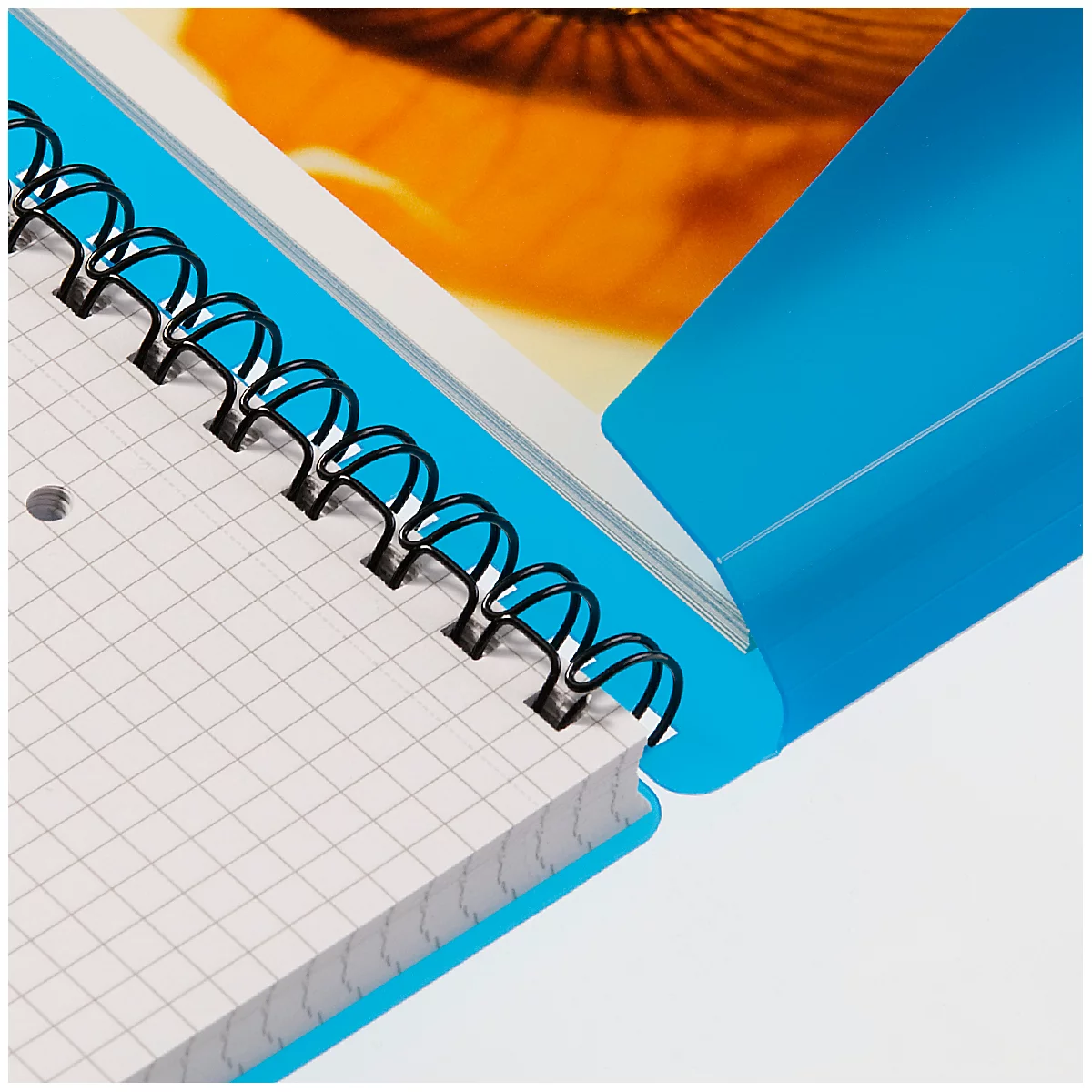 Carnet de notes Easy, A5, KolmaFlex, 100 feuilles, 5 mm, quadrillé, bleu