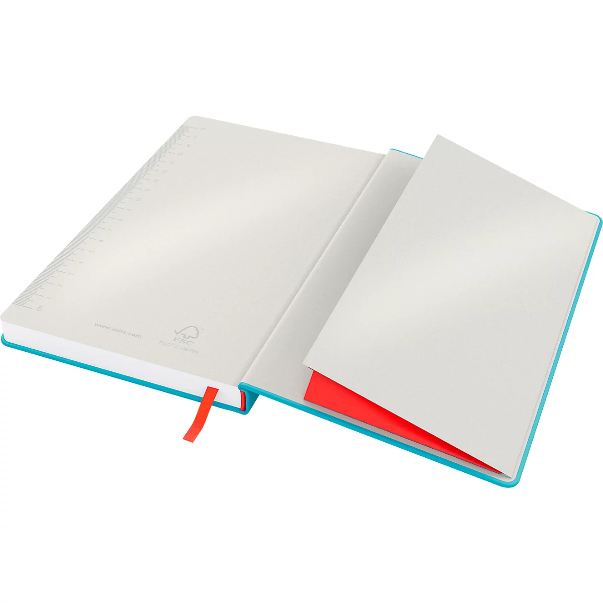 Carnet de notes Leitz Cosy, DIN A5, quadrillé, papier 100 g/m², 80 feuilles, couverture rigide, bleu