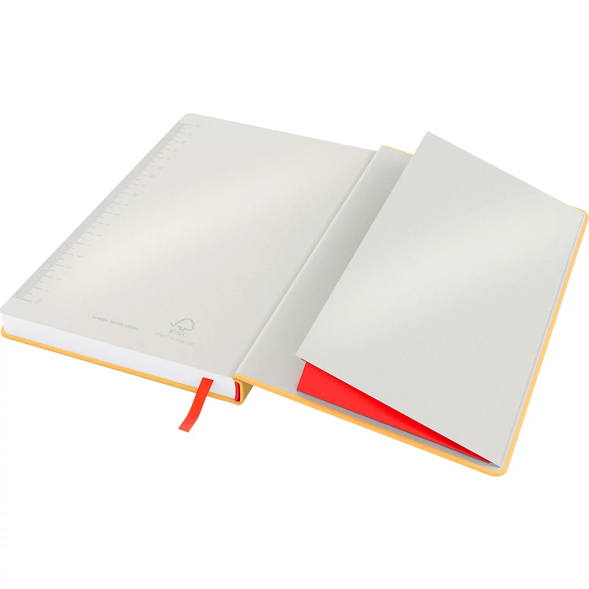 Carnet de notes Leitz Cosy, DIN A5, quadrillé, papier 100 g/m², 80 feuilles, couverture rigide, jaune