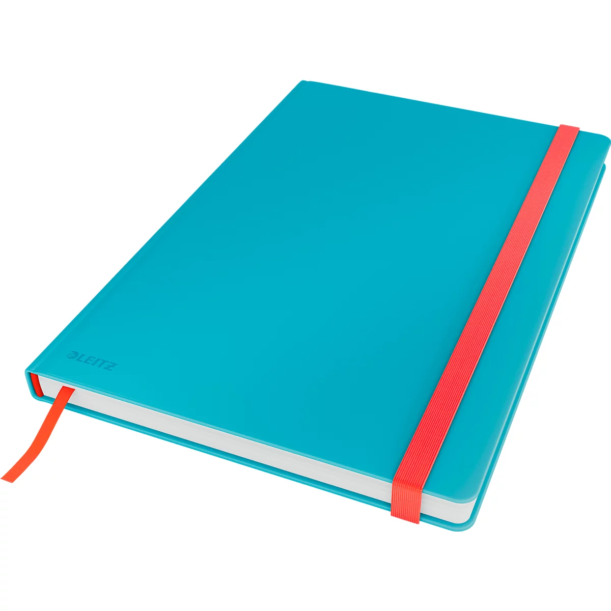 Carnet de notes Leitz Cosy, DIN B5, quadrillé, papier 100 g/m², 80 feuilles, couverture rigide, bleu