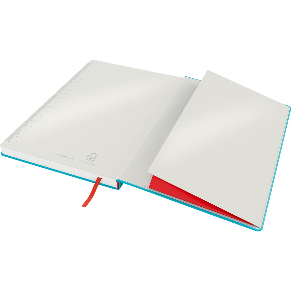 Carnet de notes Leitz Cosy, DIN B5, quadrillé, papier 100 g/m², 80 feuilles, couverture rigide, bleu
