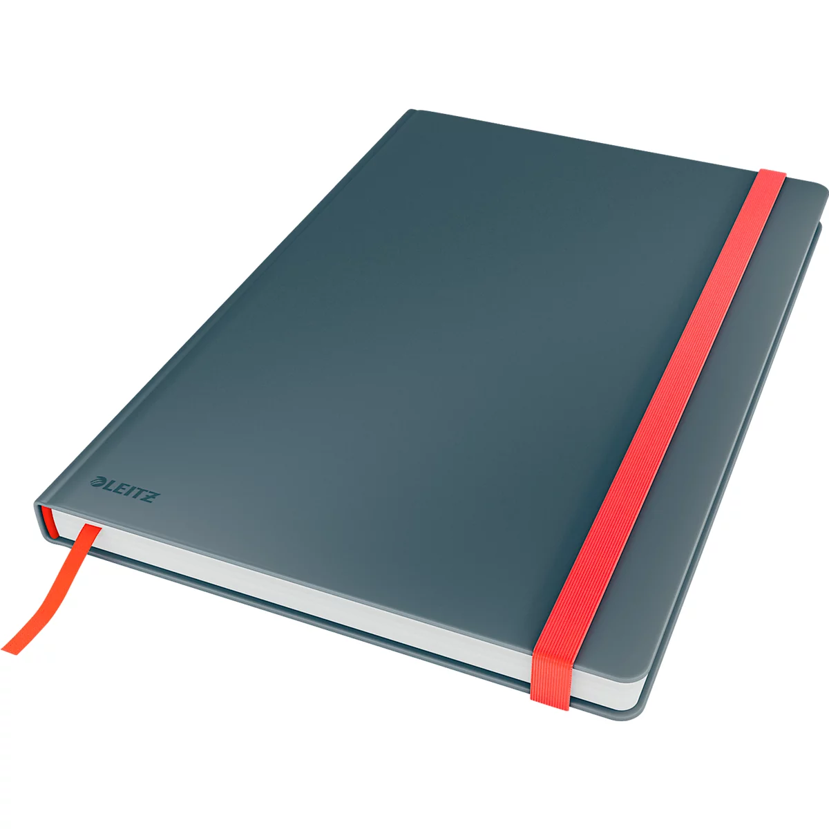 Carnet de notes Leitz Cosy, DIN B5, quadrillé, papier 100 g/m², 80 feuilles, couverture rigide, gris