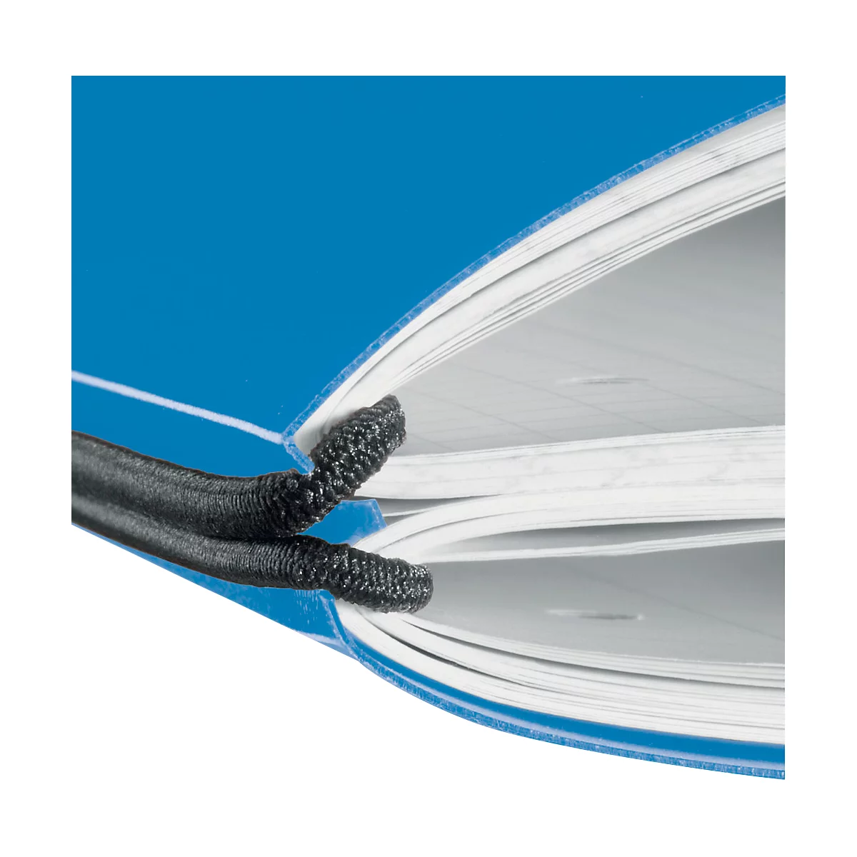 Carnet de notes my.book Herlitz, format A4, plastique, 2 x 40 feuilles quadrillées/lignées, bleu