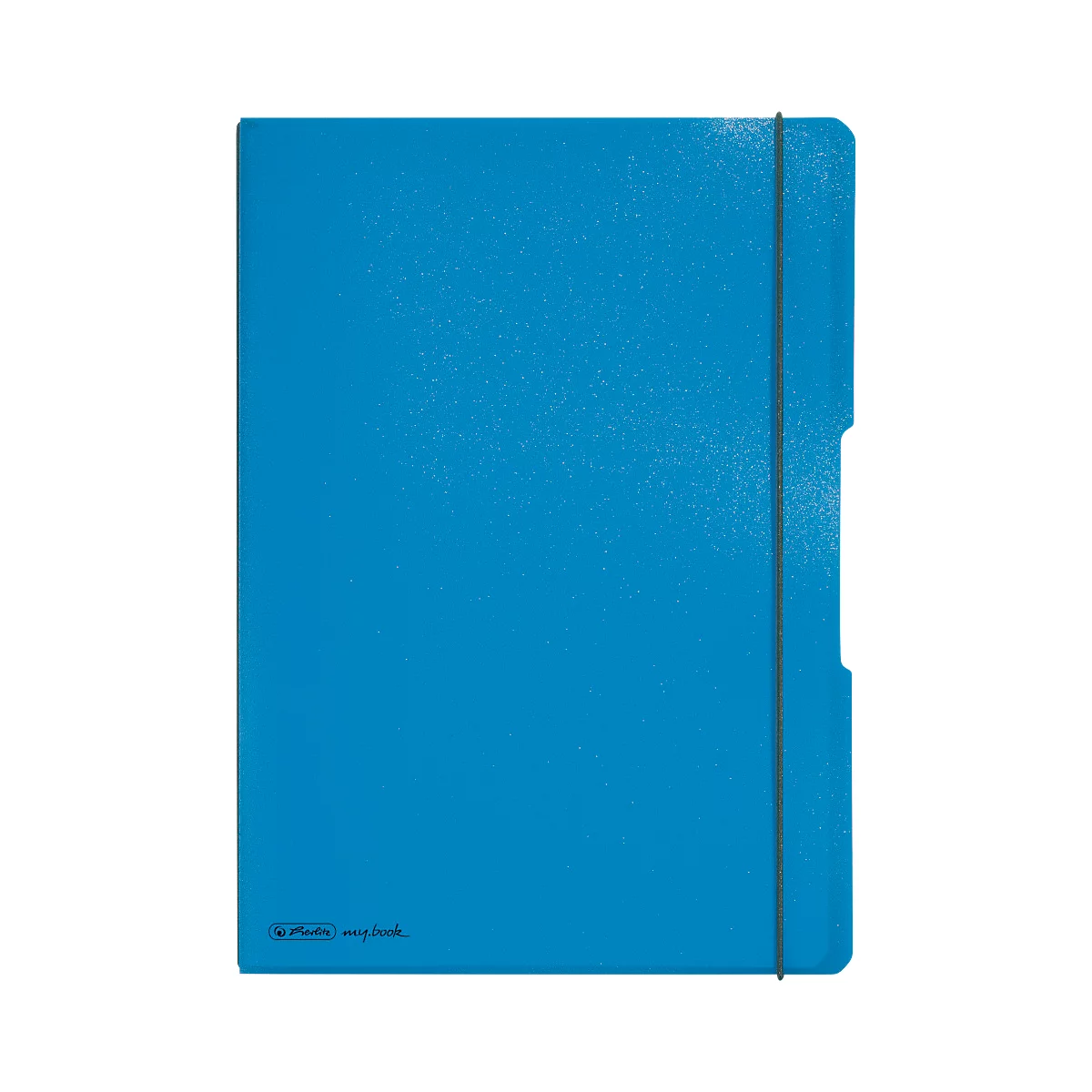 Carnet de notes my.book Herlitz, format A4, plastique, 2 x 40 feuilles quadrillées/lignées, bleu