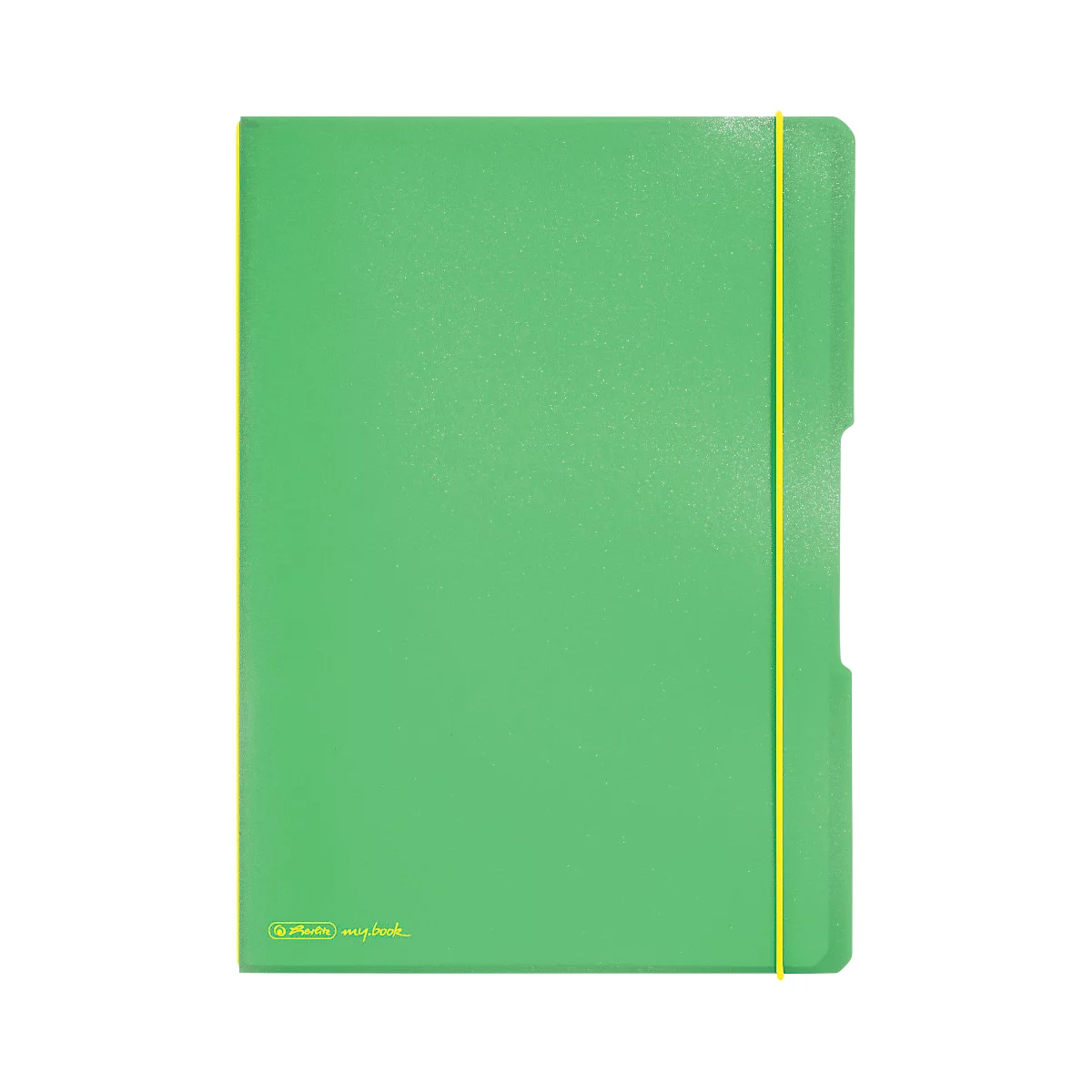 Carnet de notes my.book Herlitz, format A4, plastique, 2 x 40 feuilles quadrillées/lignées, vert