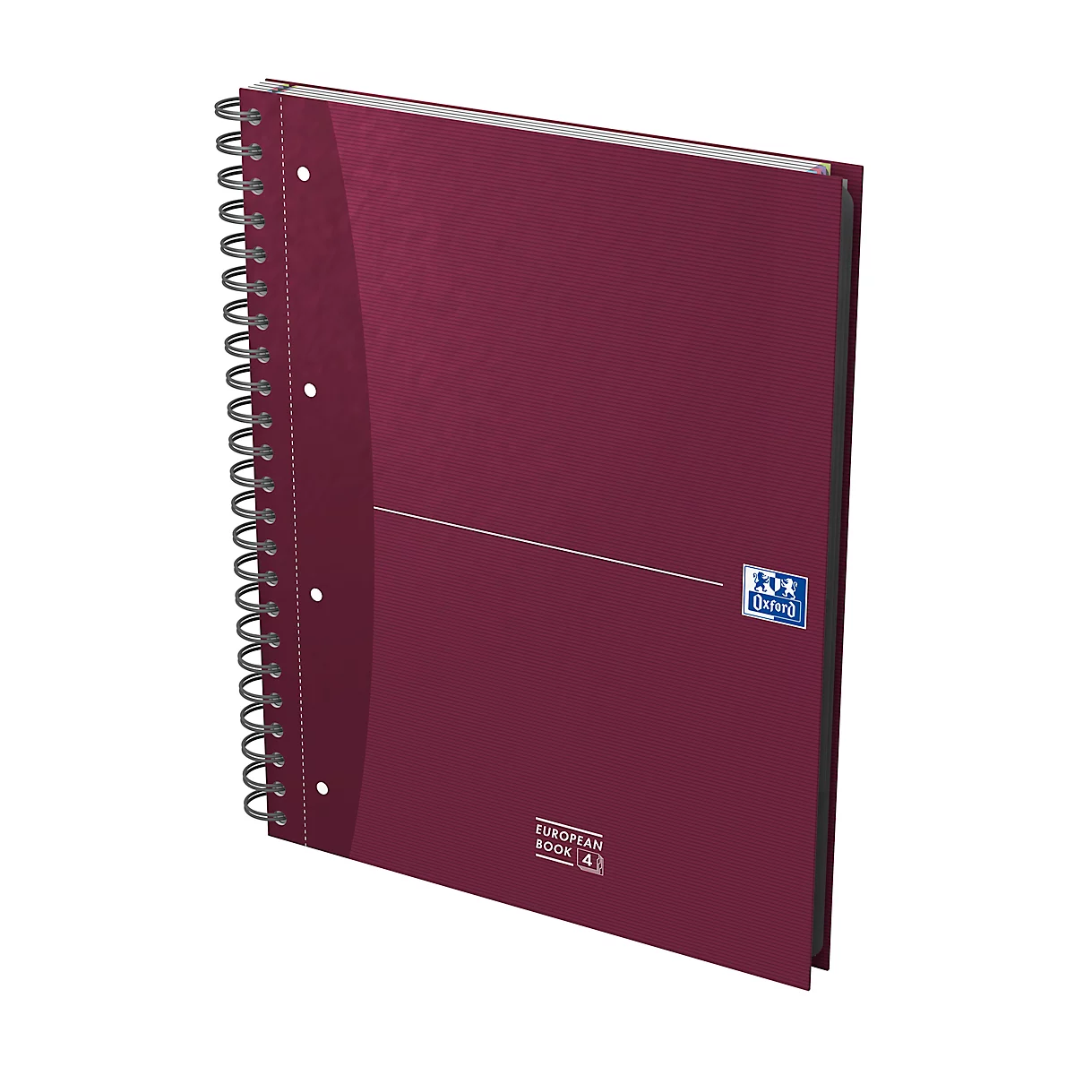 Carnet de notes Oxford Office European Book, DIN A4+, quadrillé, couverture rigide, 5 pièces