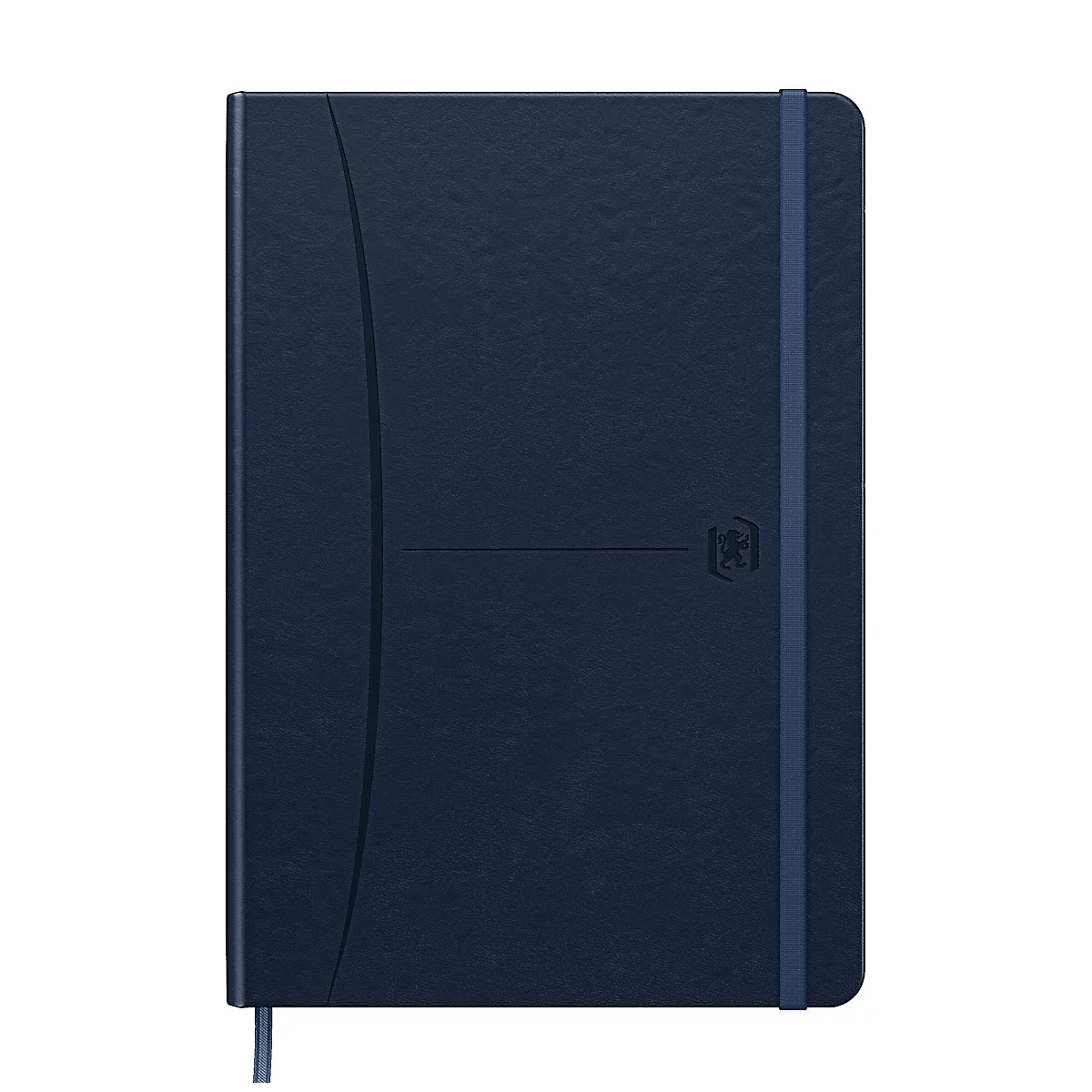Carnet de notes Oxford Signature, DIN A5, 80 feuilles, ligné, avec marge gauche, Optik Paper®, bleu foncé