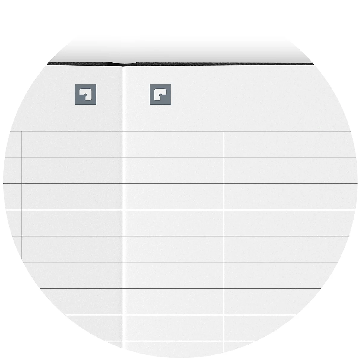 Carnet de notes Oxford Signature, DIN A5, 80 feuilles, ligné, avec marge gauche, Optik Paper®, bleu foncé