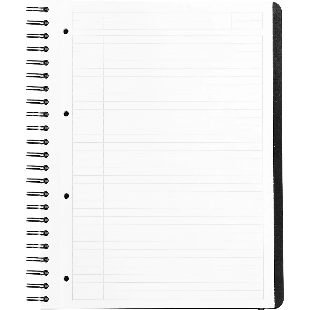 Carnet de notes Rhodia ProBook Rhodiactive, DIN A4+, 80 feuilles, 90g/m², double spirale, perforé 4 fois, ligné, avec en-tête et marge