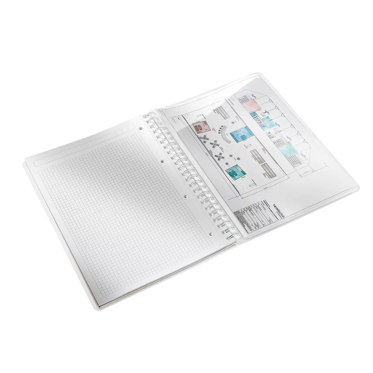 Carnet de notes WOW 4638 LEITZ, format A4, quadrillé, rose