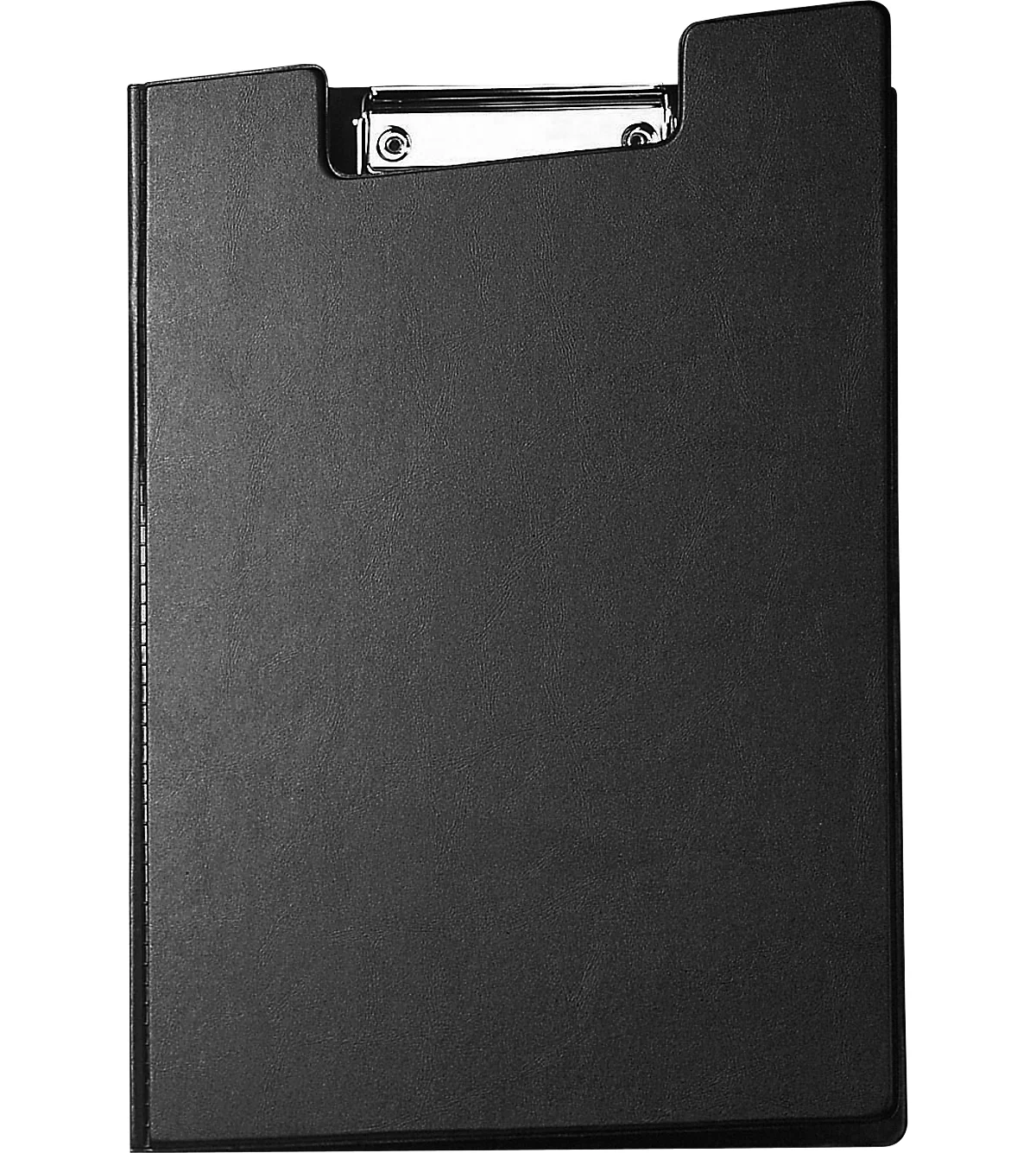 Carpeta con clip MAUL, DIN A4, con clip metálico, portabolígrafos, 319 x 229 x 13 mm, cartón con cubierta de lámina, negro