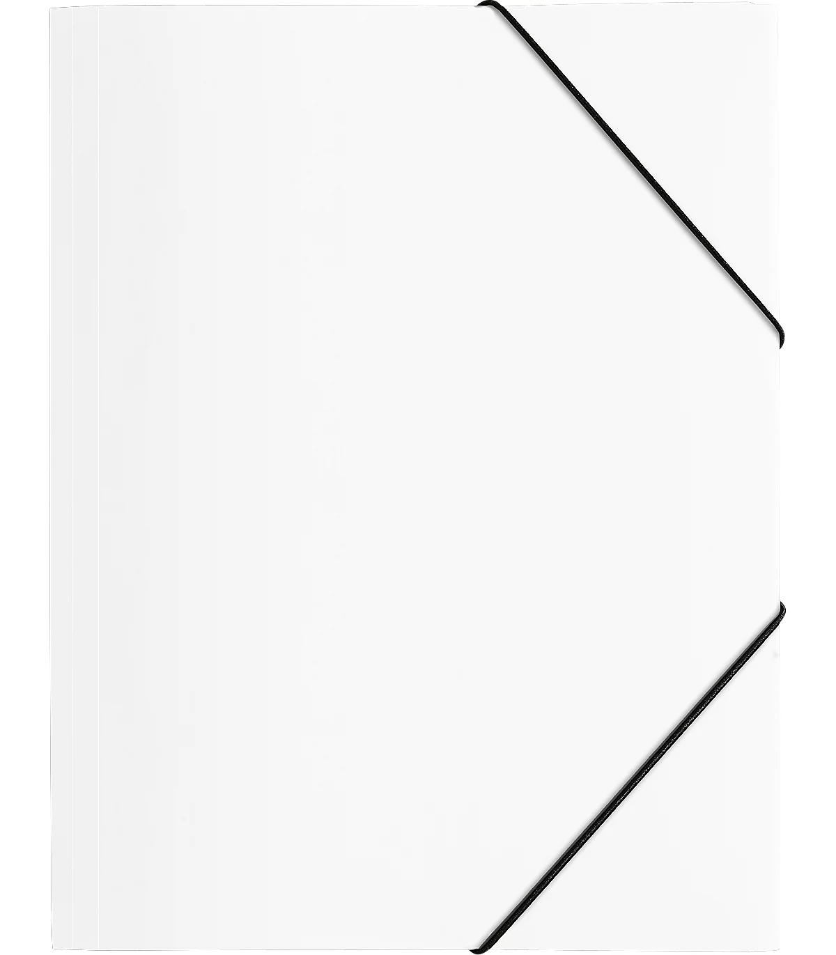 Carpeta Pagna con 3 solapas y banda elástica, A4, PP, blanco