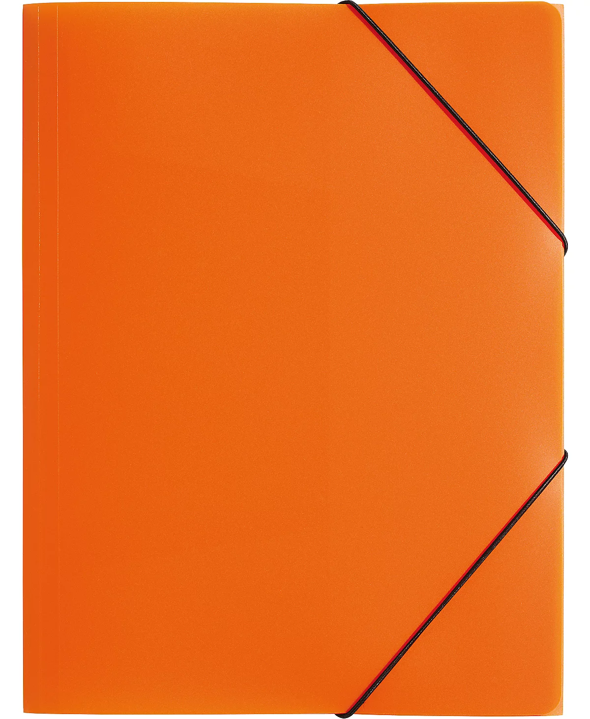 Carpeta Pagna con 3 solapas y banda elástica, A4, PP, naranja