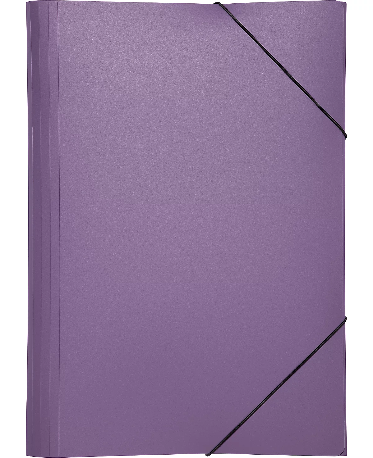 Carpeta Pagna con 3 solapas y banda elástica, A4, PP, púrpura