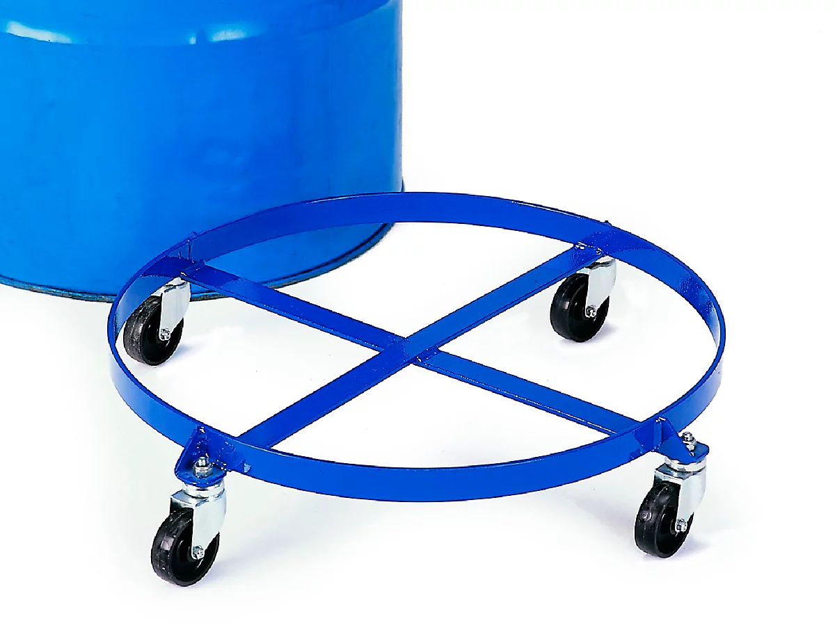 Carretilla para barril para transporte vertical de barriles de chapa de acero de 200 l