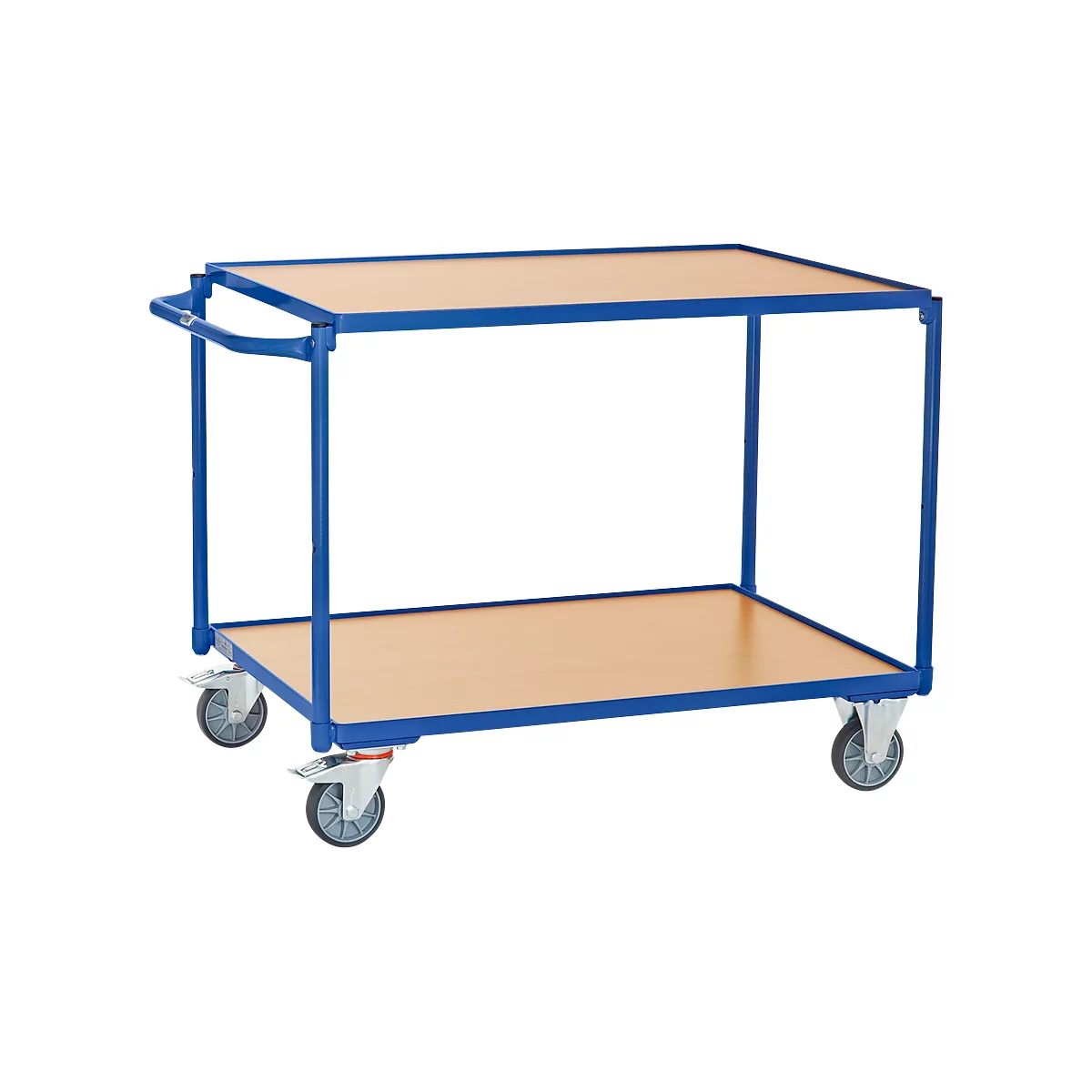 Carrito de transporte con mesa ligero fetra®, 2 niveles, 1000 x 700 mm