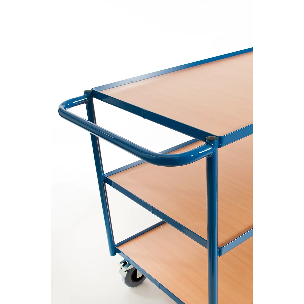 Carrito de transporte con mesa, superf. carga L 1000 x An 600 mm, 3 niveles