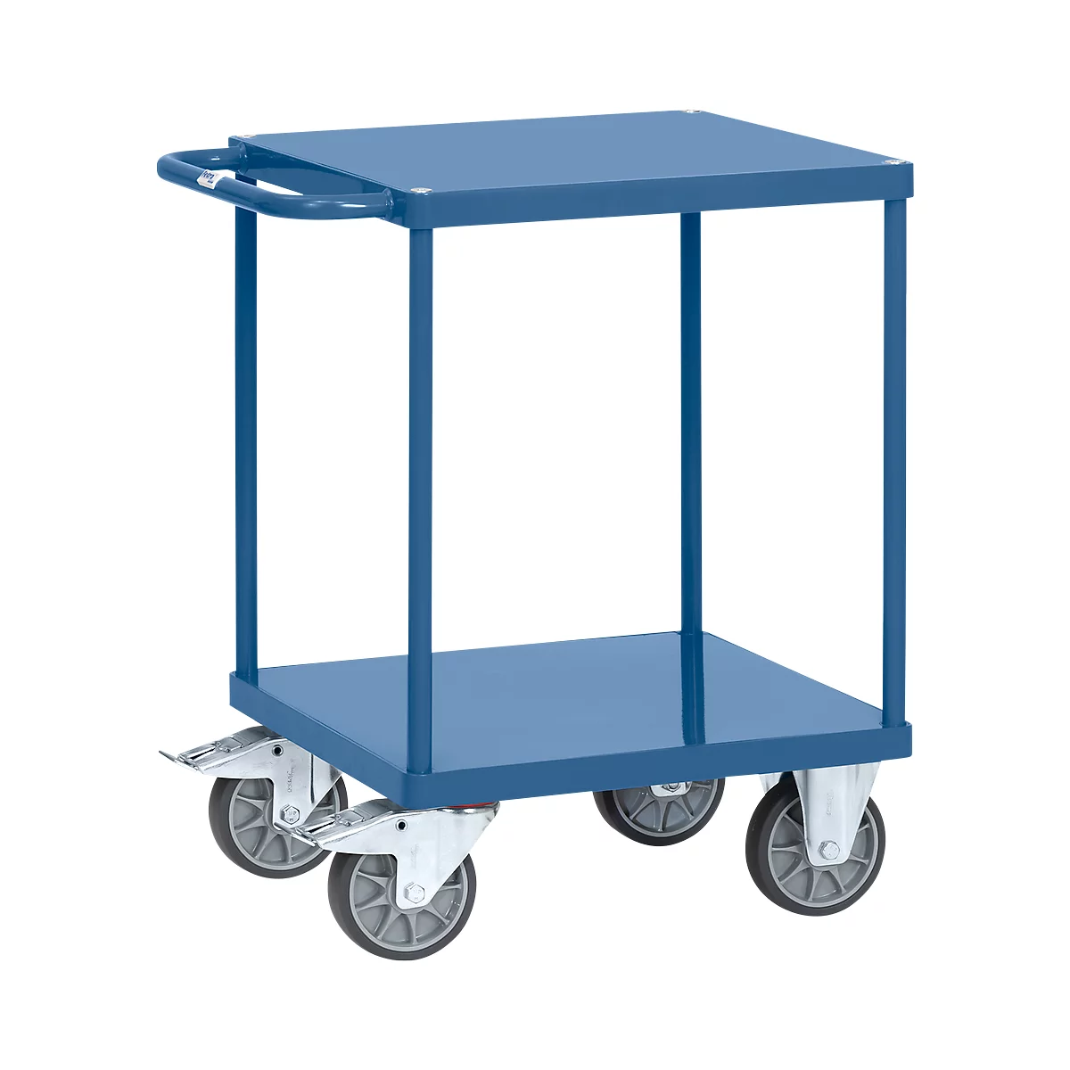 Carrito de transporte con plataformas de chapa de acero, L 1047 x An 509 x Al 860 mm