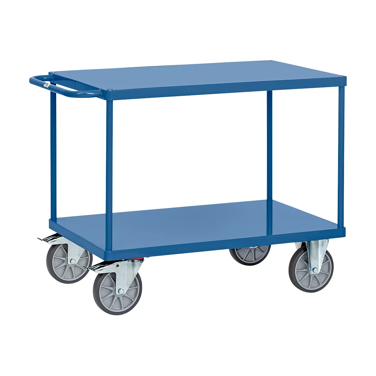 Carrito de transporte con plataformas de chapa de acero, L 1197 x An 609 x Al 900 mm