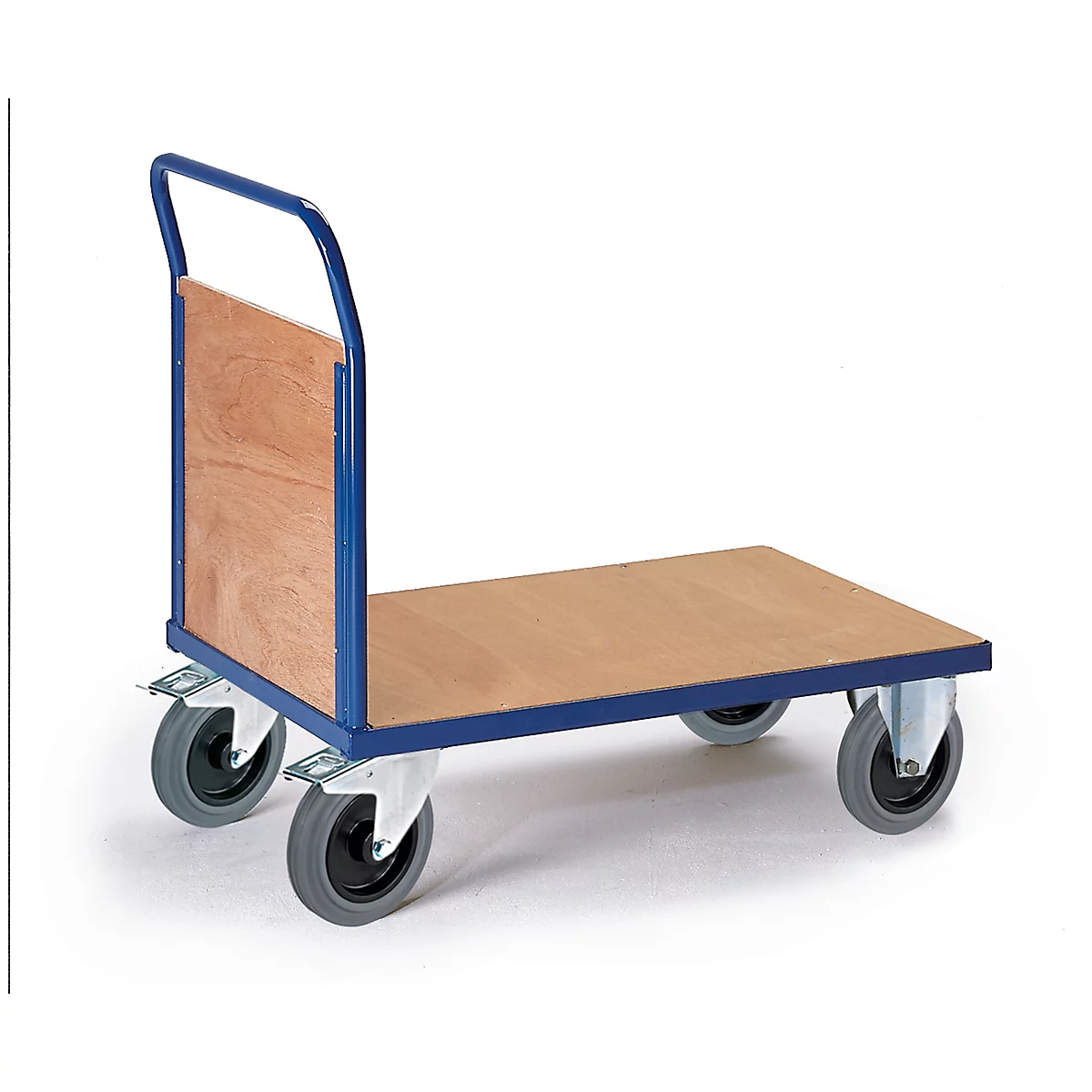 Carro de plataforma con respaldo, L 1200 x A 800 mm, capacidad 500 kg