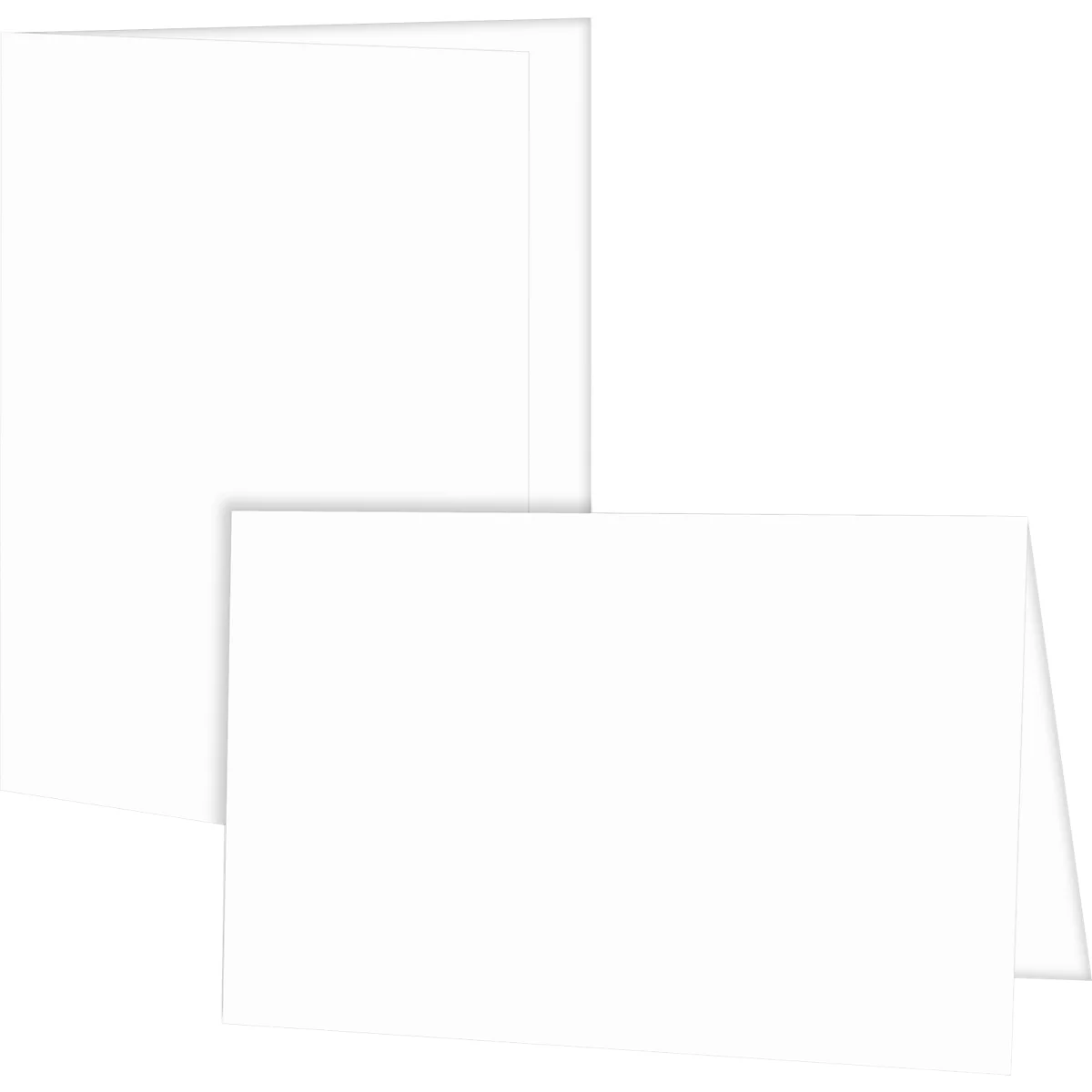 Carte de voeux Korsch Les meilleurs voeux, avec motif coloré &amp; enveloppes, format vertical, L 115 x H 170 mm, carton, blanc pur, 10 pièces
