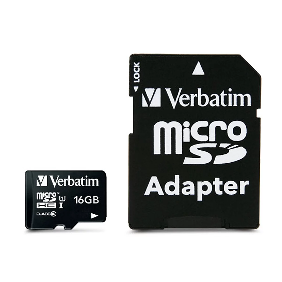Carte mémoire MicroSDHC/SDXC Premium Verbatim, capacité de stockage 16 Go