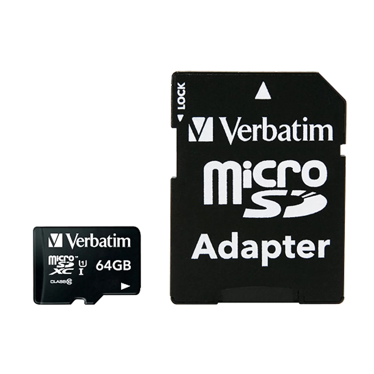 Carte mémoire MicroSDHC/SDXC Premium Verbatim, capacité de stockage, 64 Go