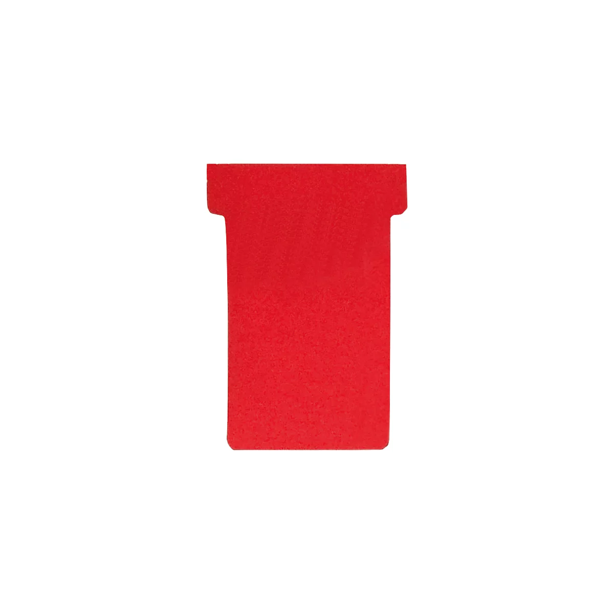 Cartes T Franken, pour tableau à fiches, taille 2, largeur tête 60 mm, largeur pied 48 mm, hauteur 84 mm, rouge