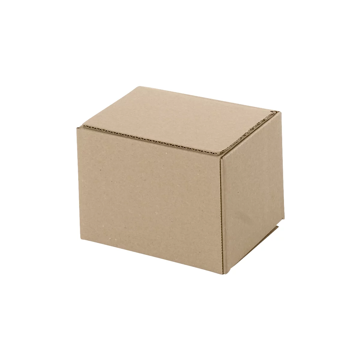 Cartons pliables et ondulés, 1 cannelure, 125 x 100 x 80 mm, brun