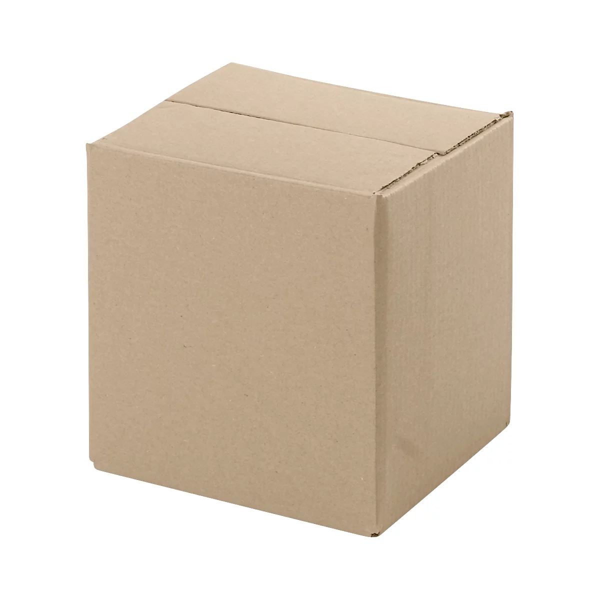 Cartons pliables et ondulés, 1 cannelure, 150 x 150 x 150 mm, brun