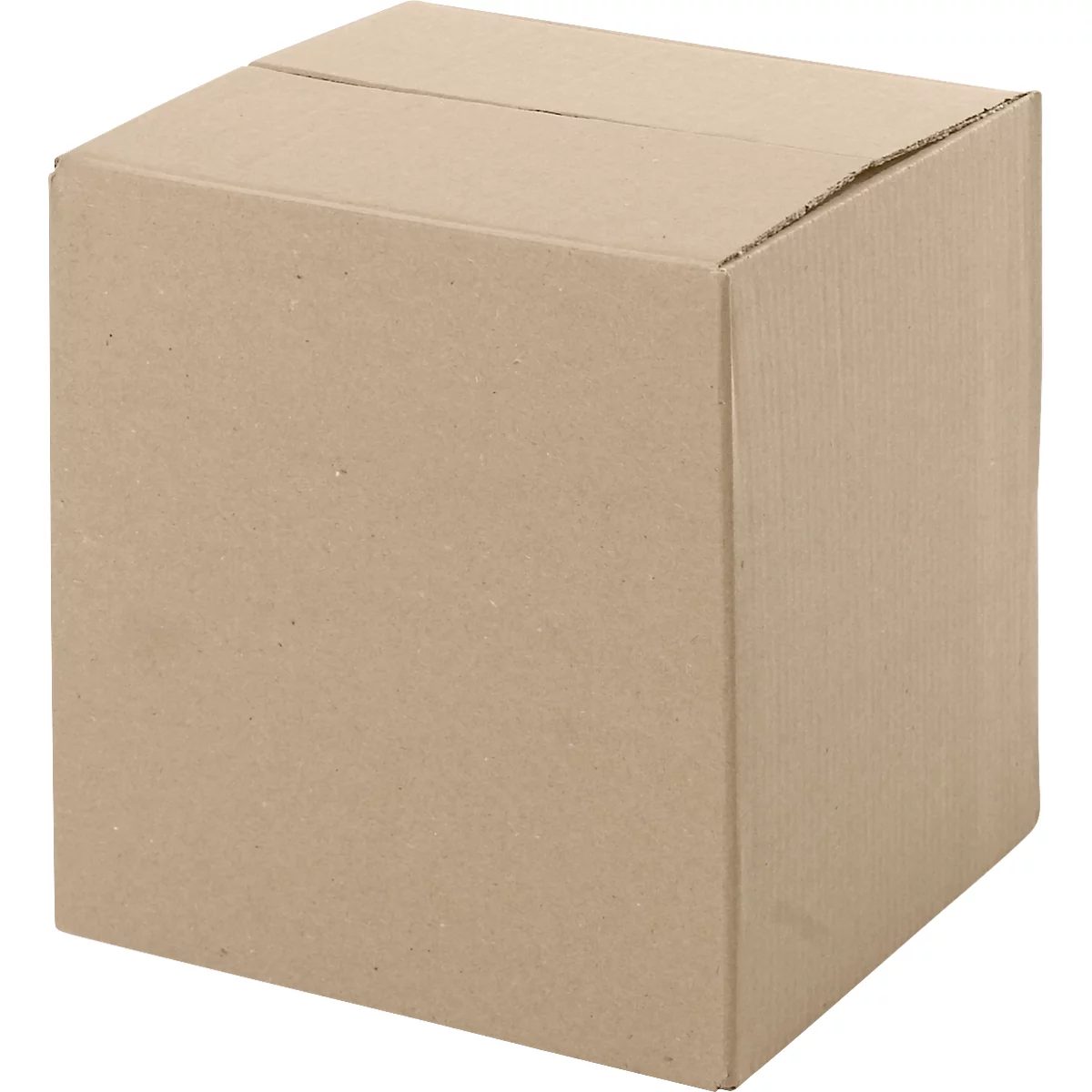 Cartons pliables et ondulés, 1 cannelure, 200 x 200 x 200 mm, brun