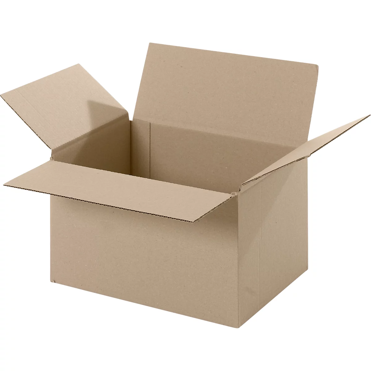 Cartons pliables et ondulés, 1 cannelure, 250 x 200 x 150 mm