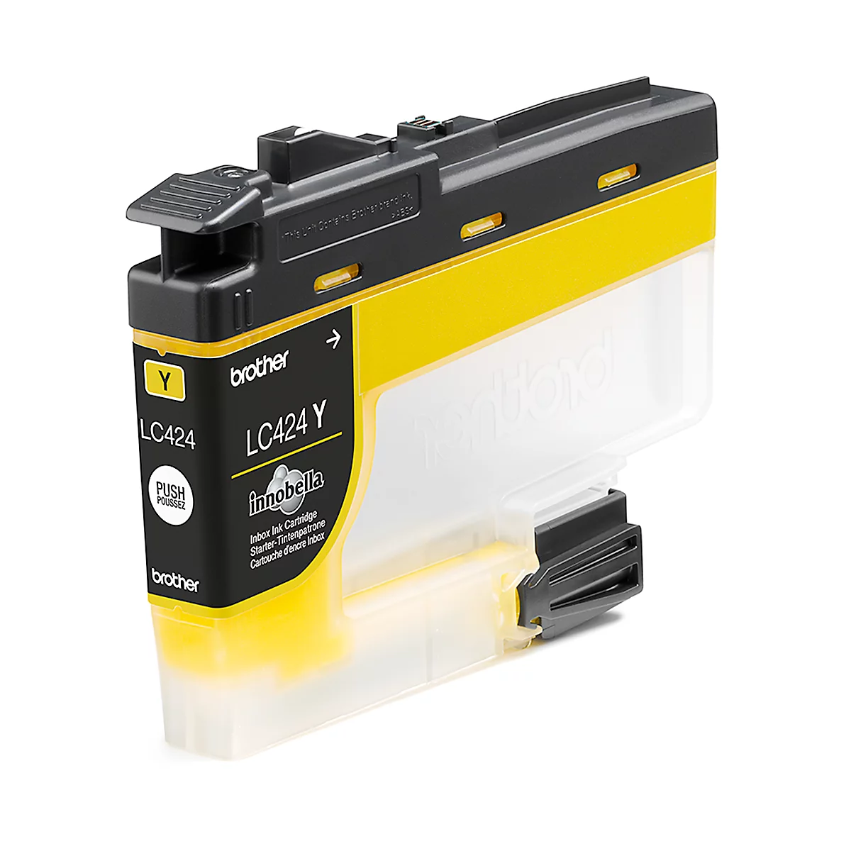 Cartouche d'encre originale Brother LC-424Y, pack individuel, jaune