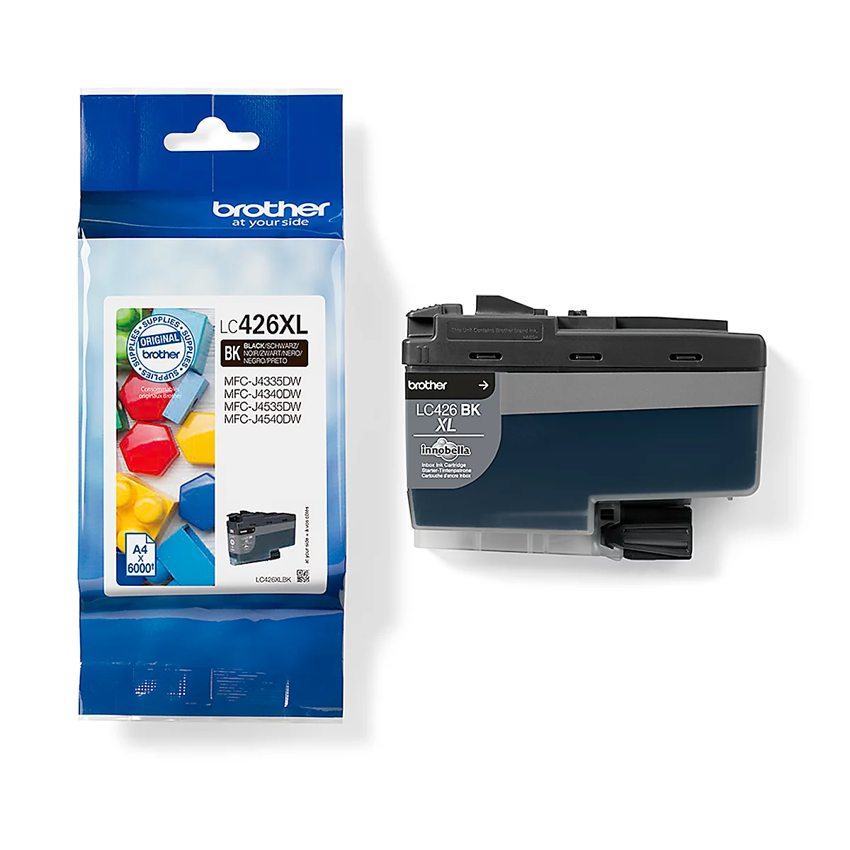 Cartouche d'encre originale Brother LC-426XLBK, pack individuel, noir