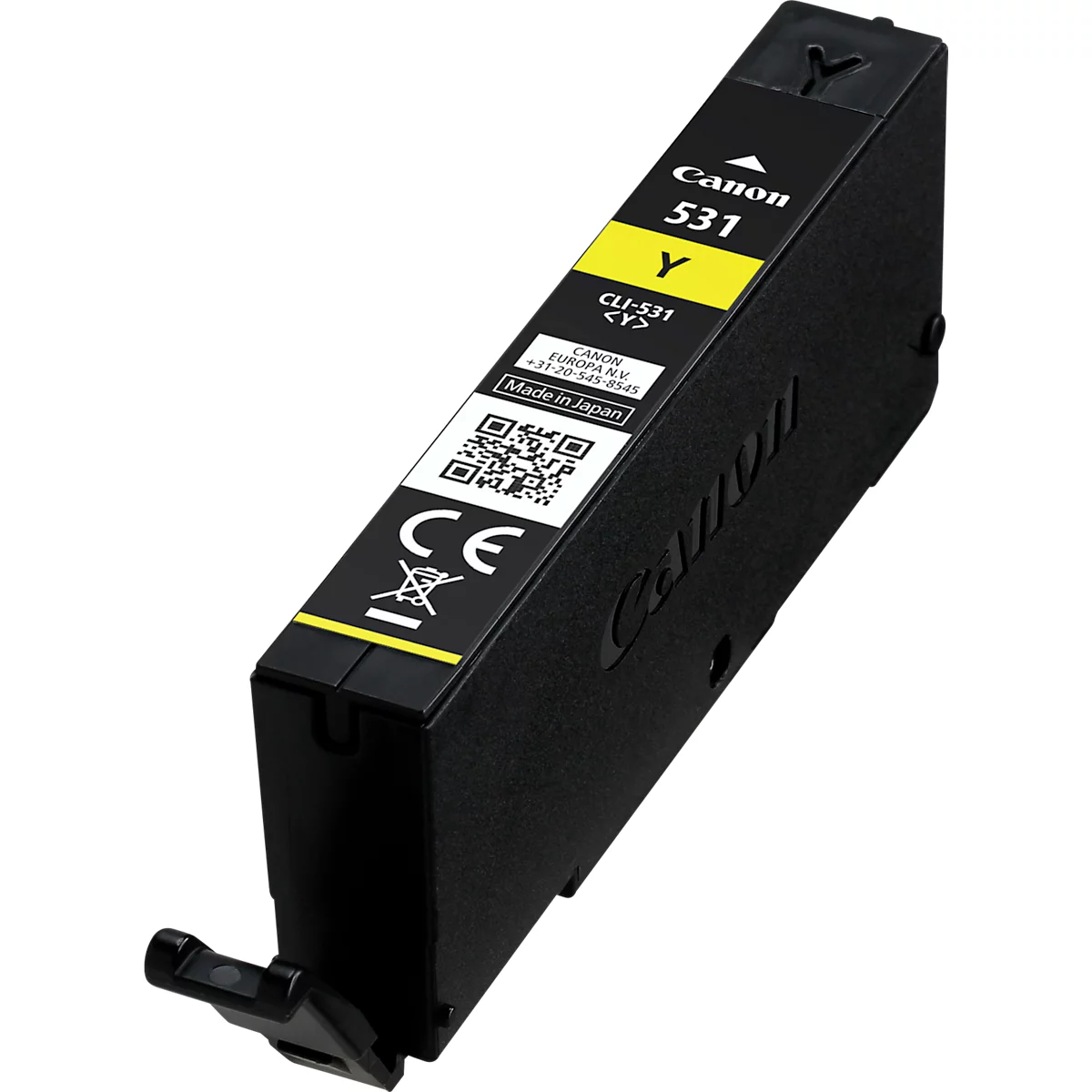 Cartouche d'encre originale Canon CLI-531Y (6121C001), jusqu'à 515 pages, pack individuel, jaune