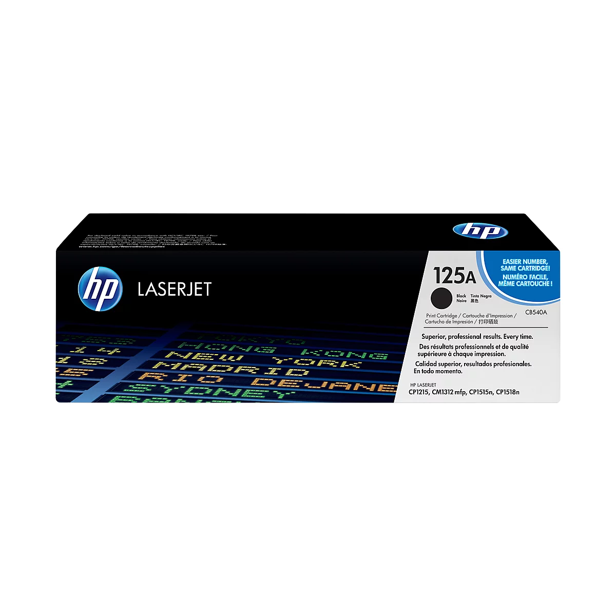 Cartouche d'impression Color LaserJet CB540A HP, noir