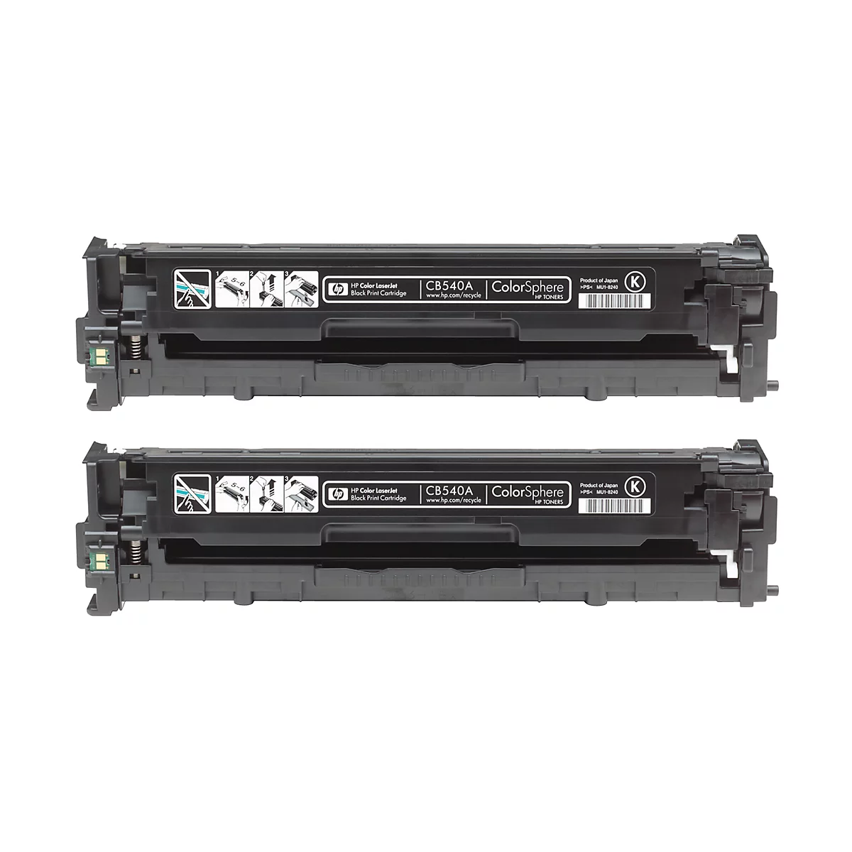 Cartouche d'impression Color LaserJet CB540AD HP, noir 2 p.